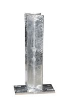 WPC Sichtschutzzaun Milano Line 4x Element Zaunfeld anth. & 5x Alu-Pfosten eloxiert