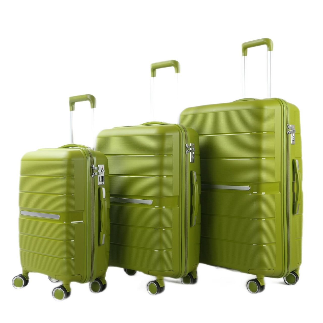 Reisekoffer Koffer 3 tlg Set Trolley Kofferset Handgepäck Polypropylen Gepäck