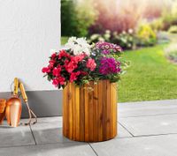 Pflanzkasten,Pflanztopf, Blumentopf,Blumenkasten, Blumenkübel 34 x 37,5cm FSC braun  