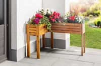 Tara Pflanzkasten, Pflanztopf, Blumentopf,Blumenkasten, Blumenkübel 88 x 64 x 60cm FSC braun
