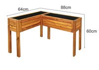 Tara Pflanzkasten, Pflanztopf, Blumentopf,Blumenkasten, Blumenkübel 88 x 64 x 60cm FSC braun