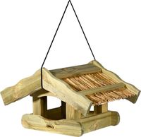 Vogelfutterhaus Schilfdach hängend