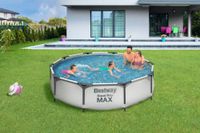 Steel Pro MAX™ Frame Pool ohne Pumpe Ø 305 x 76 cm, lichtgrau, rund Ø 305x76