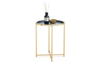 Beistelltisch Ella - Grau/Gold