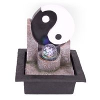 Zimmerbrunnen mit LED-Beleuchtung, Dekobrunnen “Yin Yang” für die Wohnung