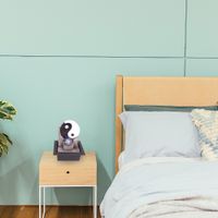 Zimmerbrunnen mit LED-Beleuchtung, Dekobrunnen “Yin Yang” für die Wohnung