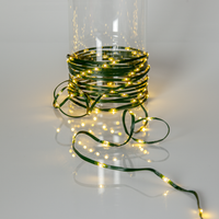 Micro-LED-Lichterkette 15 m - Grün, Warmweiß