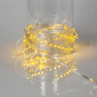 Micro-LED-Lichterkette 15 m - Transparent, Warmweiß