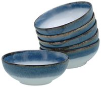 Cascade Bowls, 6-teiliges Geschirrset, Smoothie Bowl Set aus Steinzeug