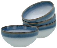 Cascade Buddha Bowls, 4-teiliges Geschirrset, Buddha Bowl Set aus Steinzeug