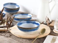 Cascade Buddha Bowls, 4-teiliges Geschirrset, Buddha Bowl Set aus Steinzeug