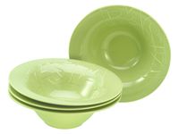 Gourmet Grün, 4-teiliges Geschirrset, Pastateller aus Porzellan