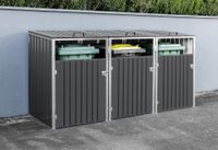 3er Mülltonnenbox für 3 240 l Mülltonnen