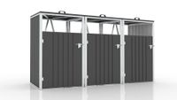 3er Mülltonnenbox für 3 240 l Mülltonnen