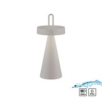 Akku Tischleuchte ALWA, 1x LED-Board/1,50Watt/2700Kelvin, IP44, Greige