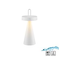 Akku Tischleuchte ALWA, 1x LED-Board/1,50Watt/2700Kelvin, IP44, Weiss