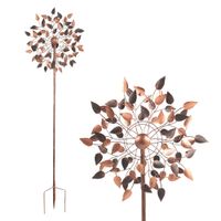 Windrad in bronze, Gartendeko, 213 cm hoch