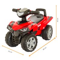GOOD YEAR Rutscherauto, Kinder-Quad, Rutschauto in rot