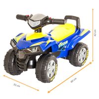 GOOD YEAR Rutscherauto, Kinder-Quad, Rutschauto in blau
