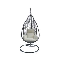 Hängesessel Kuba anthrazit/weiß