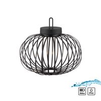 Akku Pendelleuchte AKUBA, 1x LED-Board/1,50Watt/2700Kelvin, IP44, Schwarz