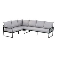 Lounge-Set Meran, 5-teiliges L-förmiges Garten-Ecksofa-Set