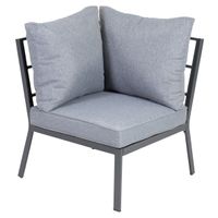 Lounge-Set Amsterdam, Stahl, anthrazit