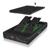 IB-2817MCL-C31, 2-fach M.2 PCIe NVMe CloneStation & DockingStation, USB 3.2 Gen 2 Type-C®/A