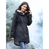 Winter-Longjacke mit Sherpa