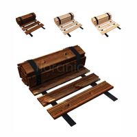 Gartenweg Rollweg 30 cm x 6 m Braun kürzbar Lärchenholz Laufweg Garten Deko Ausrollbarer Holzweg