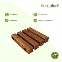 Gartenweg Rollweg 30 cm x 6 m Braun kürzbar Lärchenholz Laufweg Garten Deko Ausrollbarer Holzweg