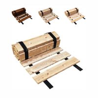 Gartenweg Rollweg 30 cm x 6 m Natur kürzbar Lärchenholz Laufweg Garten Deko