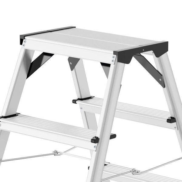 Hailo TL100 TopLine Alu Teleskop Stehleiter 5 Stufen
