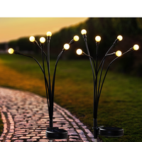 LED-Solar-Flexi-Gartenstecker 2er-Set - Leuchtkugeln Warmweiß
