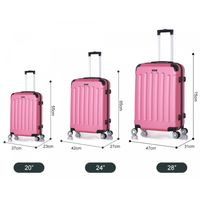 Reisekoffer Koffer 3 tlg Hartschale Trolley Set Kofferset Handgepäck Gepäck Reisetasche