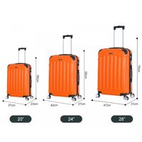 Reisekoffer Koffer 3 tlg Hartschale Trolley Set Kofferset Handgepäck Gepäck Reisetasche