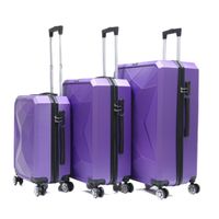 Reisekoffer ABS-03 Koffer 3-teilig Hartschale Trolley Set Kofferset Handgepäck Gepäck Reisetasche