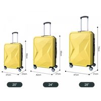 Reisekoffer ABS-03 Koffer 3-teilig Hartschale Trolley Set Kofferset Handgepäck Gepäck Reisetasche