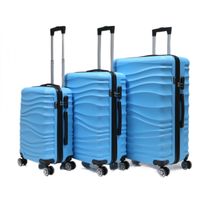 Reisekoffer Koffer 3 tlg Hartschale Trolley Set Kofferset Handgepäck Gepäck Reisetasche ABS-04