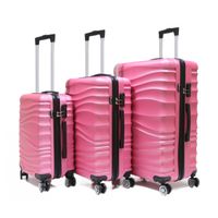 Reisekoffer Koffer 3 tlg Hartschale Trolley Set Kofferset Handgepäck Gepäck Reisetasche ABS-04