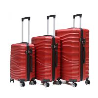 Reisekoffer Koffer 3 tlg Hartschale Trolley Set Kofferset Handgepäck Gepäck Reisetasche ABS-04