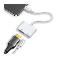 Adapter iPhone (männlich) auf digitales HDMI + iPhone FullHD 1080p 60Hz weiß Adapter