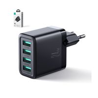 Wandladegerät JR-TCN03 4xUSB-A 24W 4,8A Netzladegerät - Schwarz