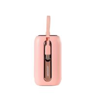 Powerbank 10000mAh Colorful Series 22.5W mit 2 integrierten USB C und iPhone Kabeln pink (JR-L012)
