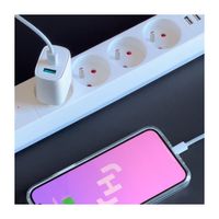 Schnellladegerät USB-A Quick Charge 3.0 / USB-C Power Delivery 20W Wandladgerät weiß