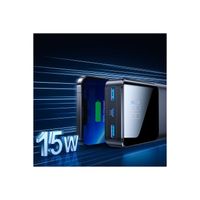 15W 20000mAh Powerbank PD QC3.0 Schnell-Ladegerät ErsatzAkku 3.1A 3 Output schwarz