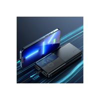 15W 10000mAh PD QC3.0 AFC Externer Akku Powerbank Schnell-Ladegerät schwarz