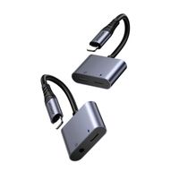 iPhone auf 2x iPhone DAC-Adapter 2in1 – Schwarz