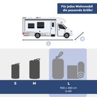 Lemodo Dachschutzplane für Wohnmobile, L 900 x 300 cm (LxB)