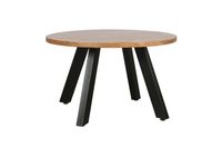 LARA Couchtisch, Breite 75 cm, Akazie natur lackiert, Metall schwarz pulverbeschichtet